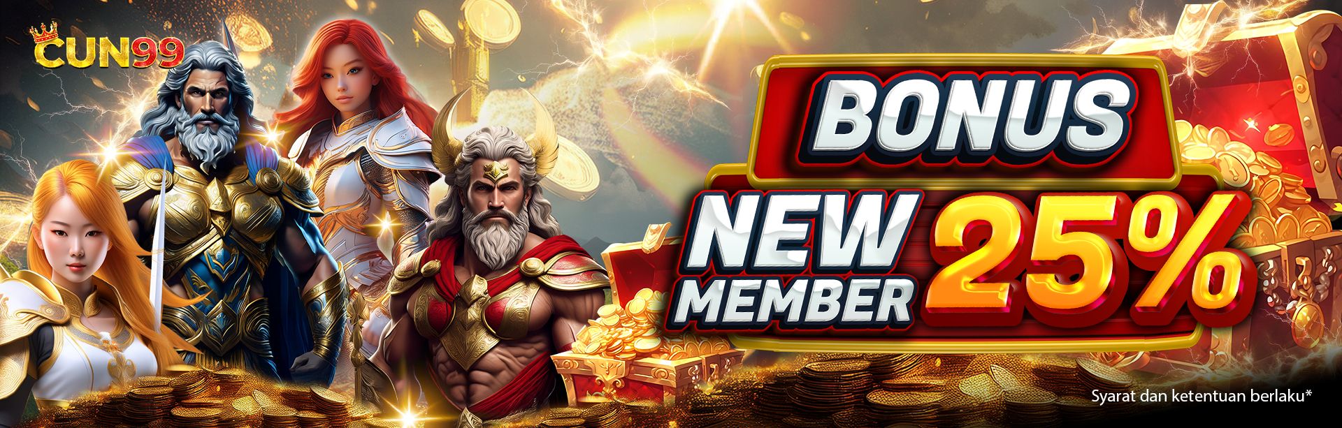 BONUS NEW MEMBER SLOT 25%