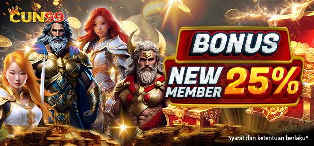 BONUS NEW MEMBER SLOT 25%