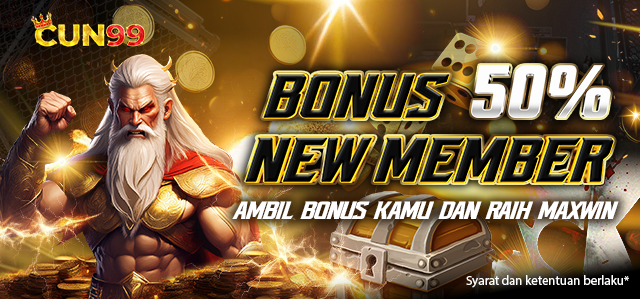 BONUS NEW MEMBER SLOT 50%